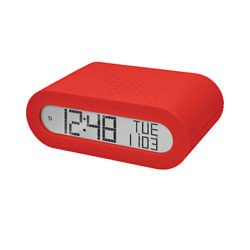 Oregon Scientific Classic Digital Alarm Clock With FM Radio Red